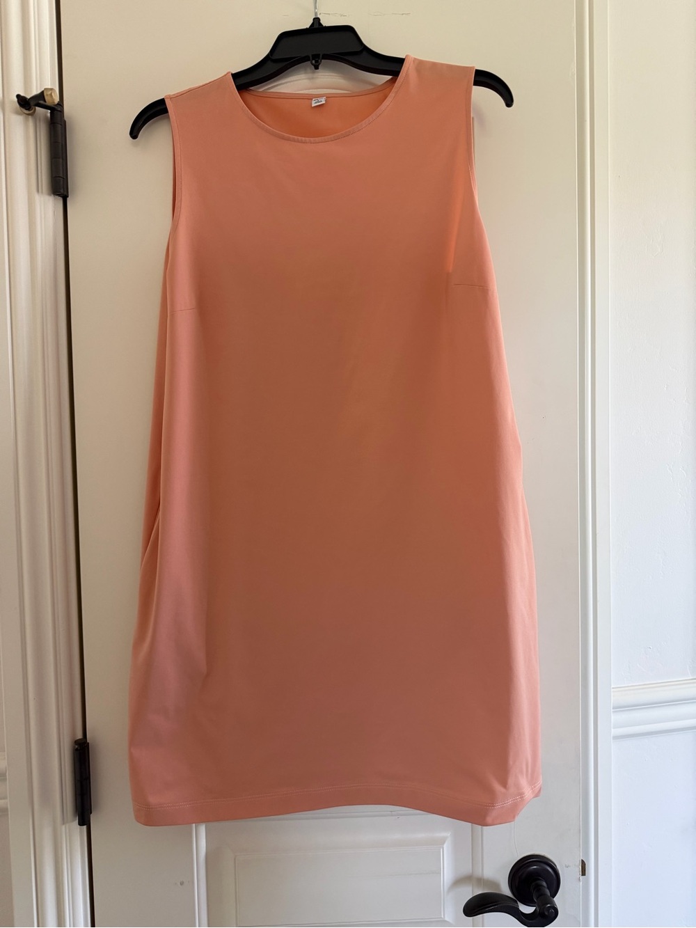 Uniqlo AIRism Peachy Orange  Sleeveless Shift Dress L